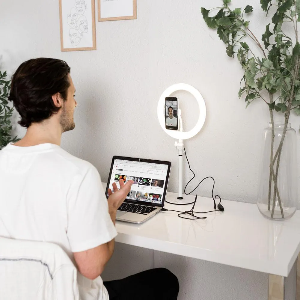 10" LED Table Ring Light - Portia