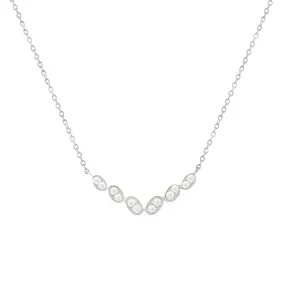 14KW 12D0.11CT 6DIAMOND OVAL LINK V SHAPE NK (118N402399W14)