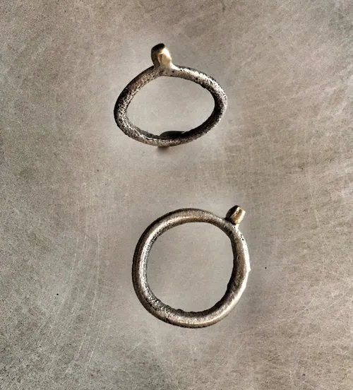 18k Gold and Sterling Silver Ring