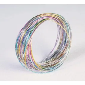 Adult Disco Rainbow Bangle Bracelets