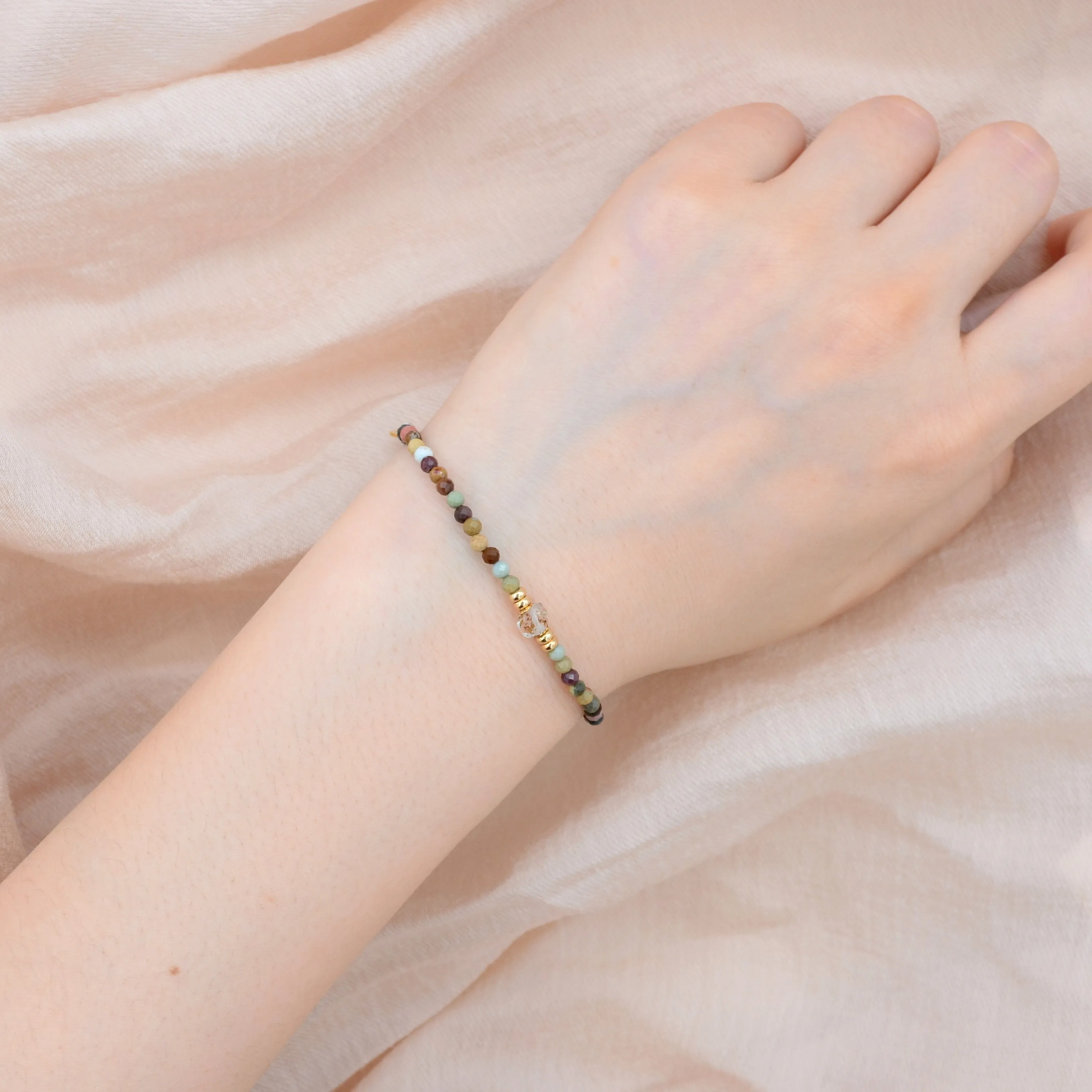 Alashan Nephrite Ladies Oil Tank Crystal Energy Bracelet💎