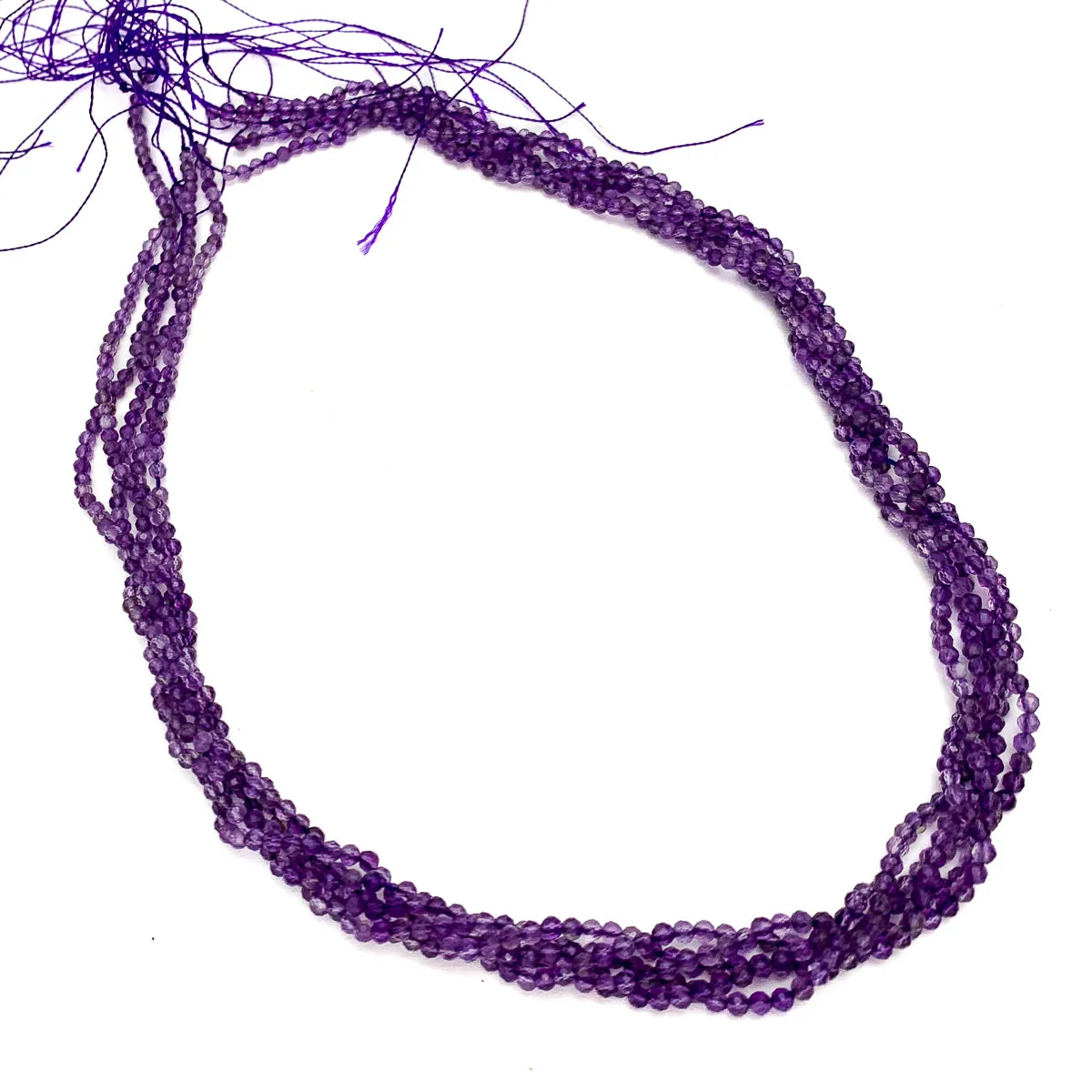 Amethyst 2.5mm Faceted Rounds