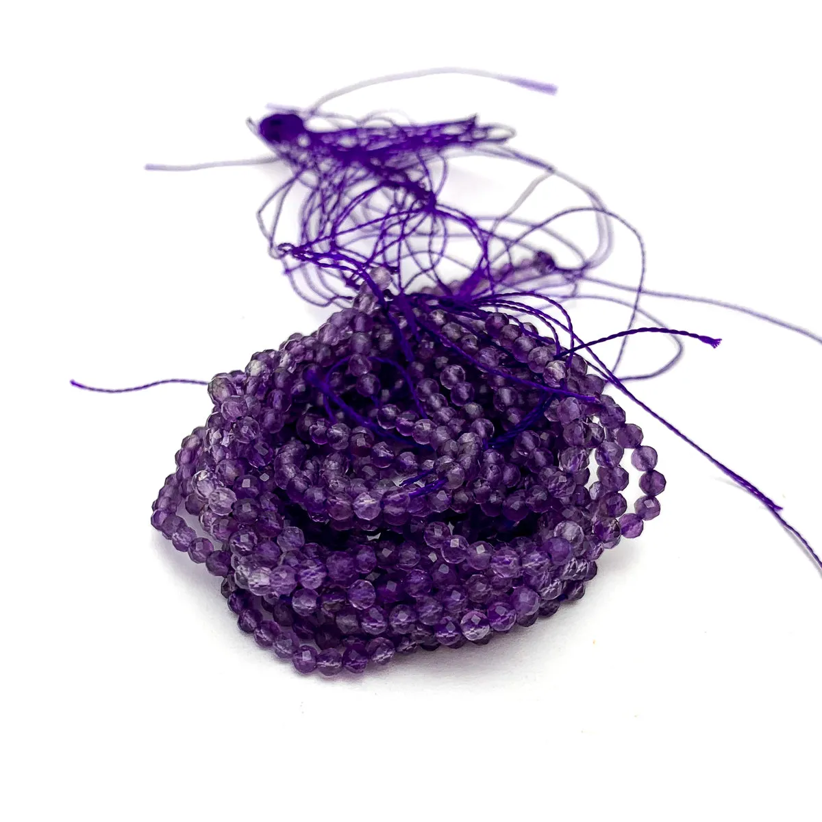 Amethyst 2.5mm Faceted Rounds