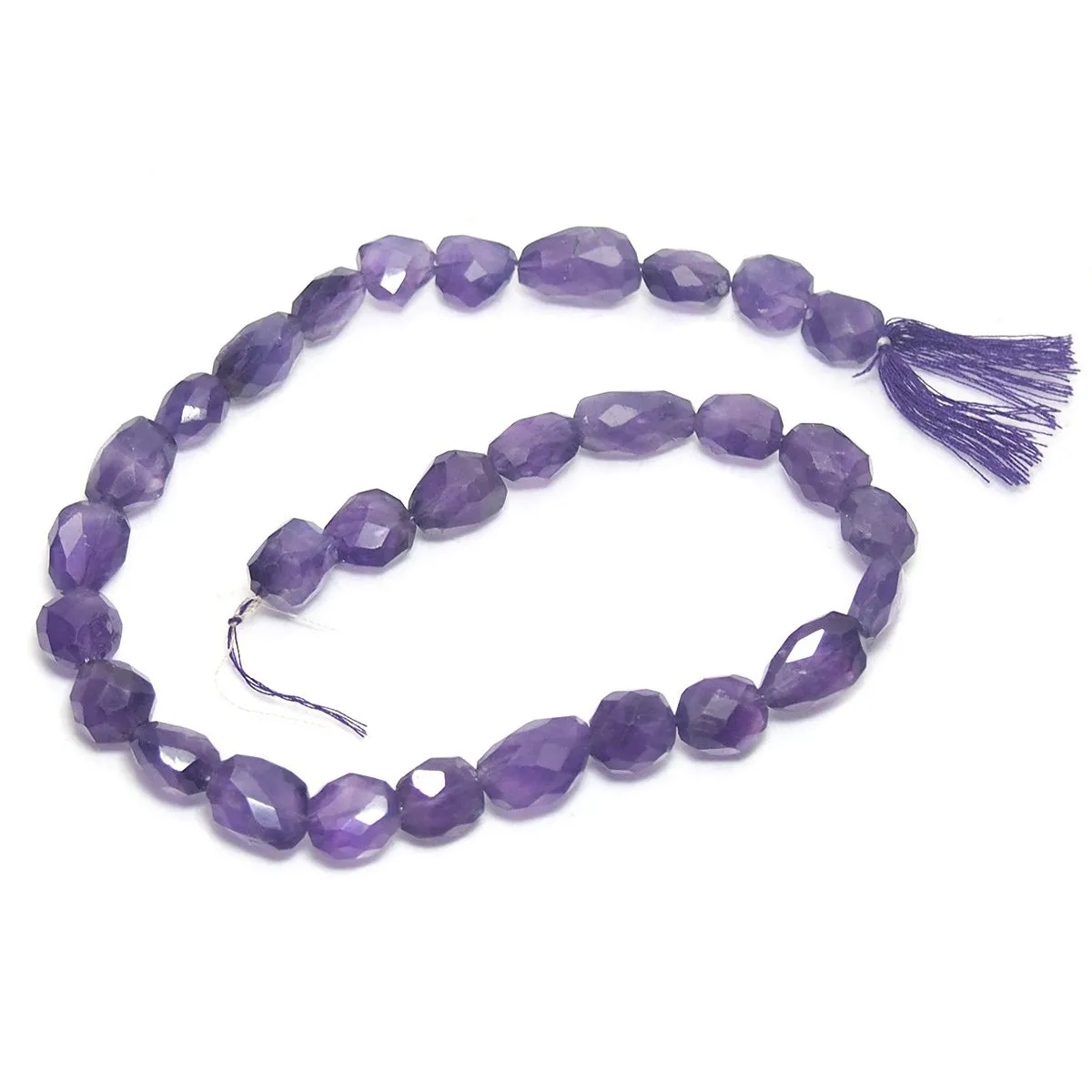 Amethyst Faceted Nuggets Small Strand
