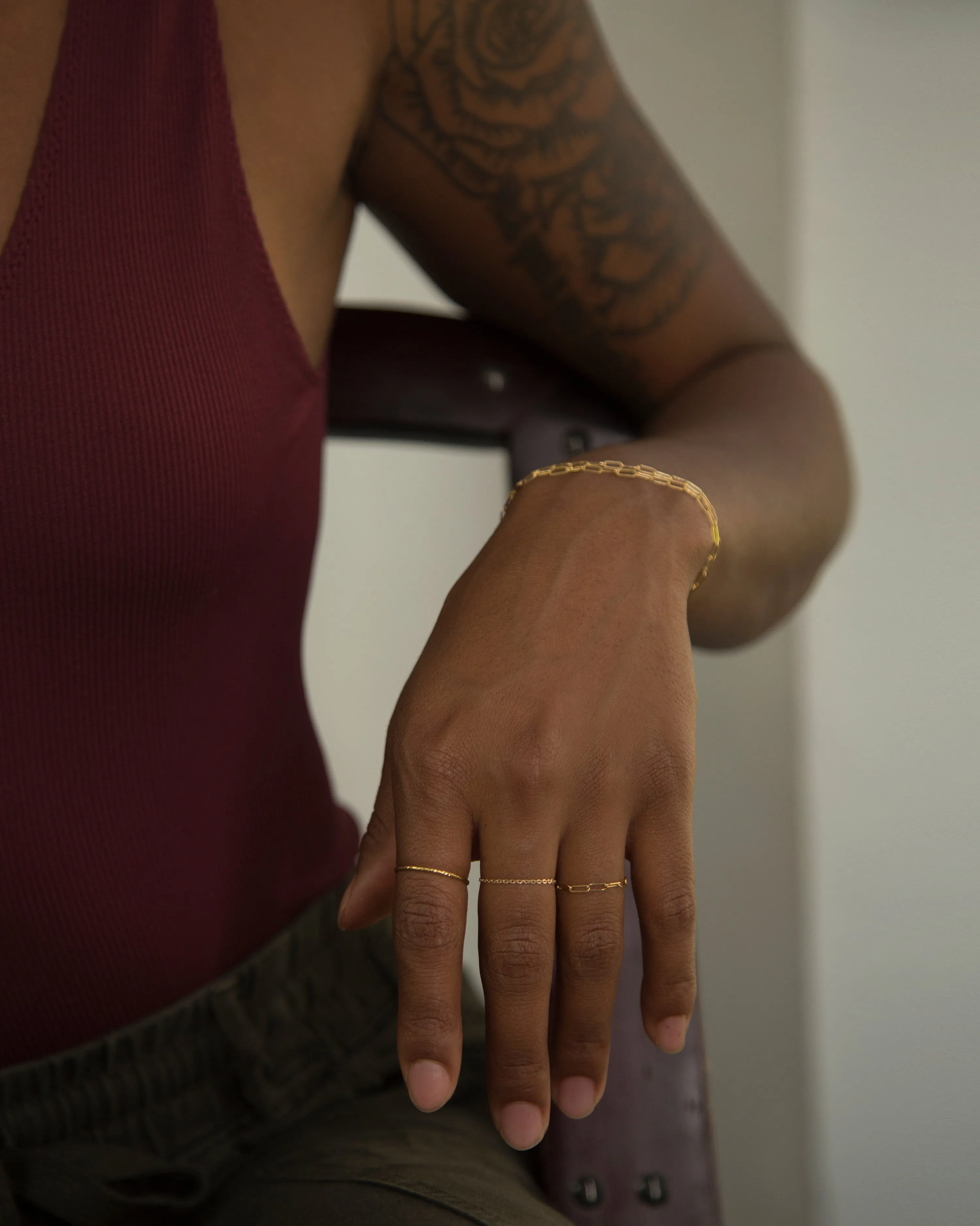 Bar Chain Ring