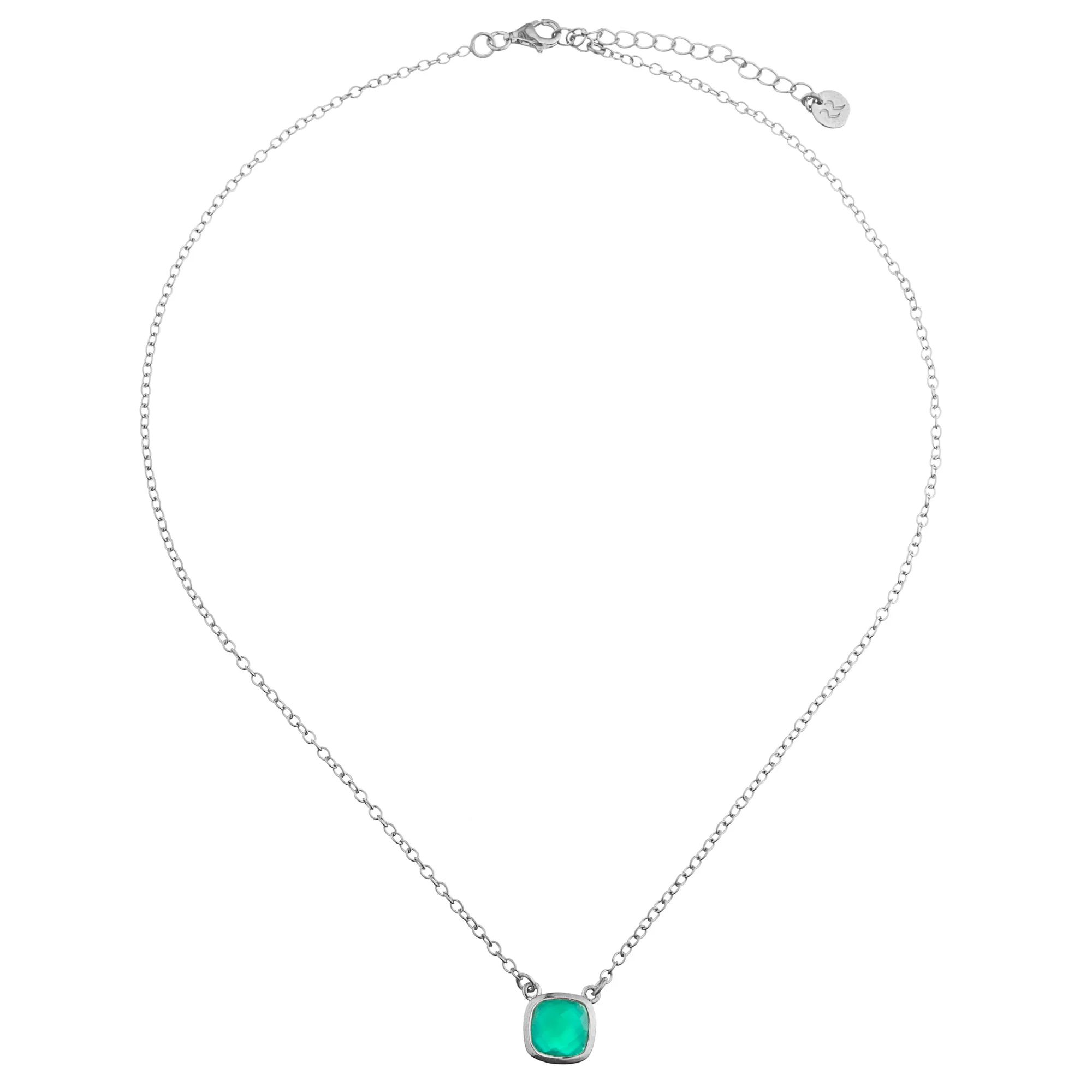 Brigid Necklace, Green Onyx