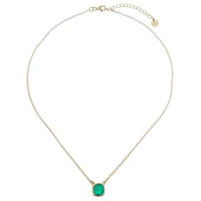 Brigid Necklace, Green Onyx