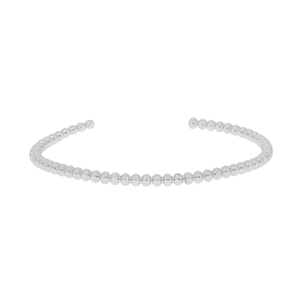 Bubble Rhodium Colour Bangle