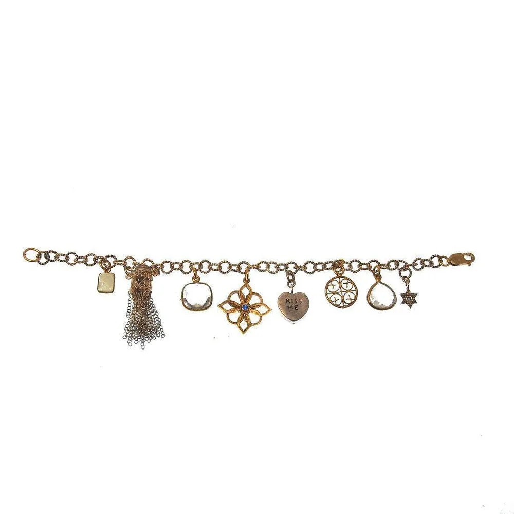 Charm Bracelet Moonstone Bronze