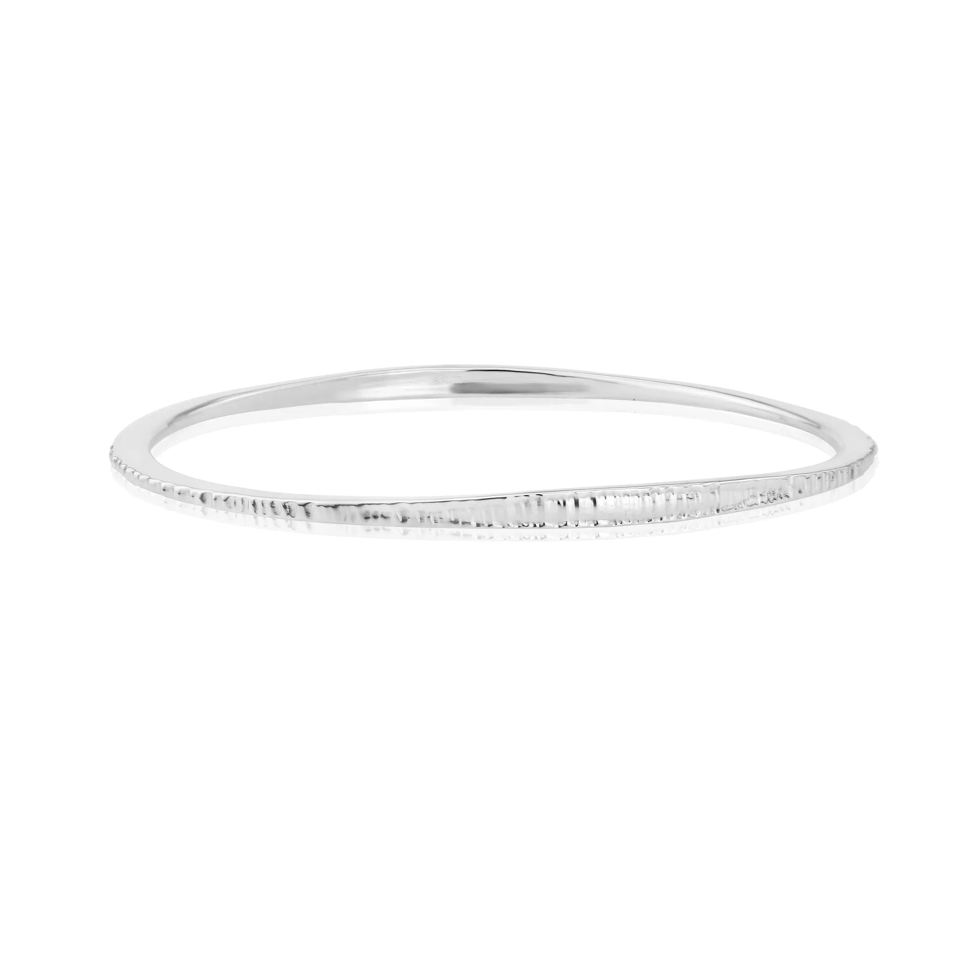 Chopped Silver Bangle