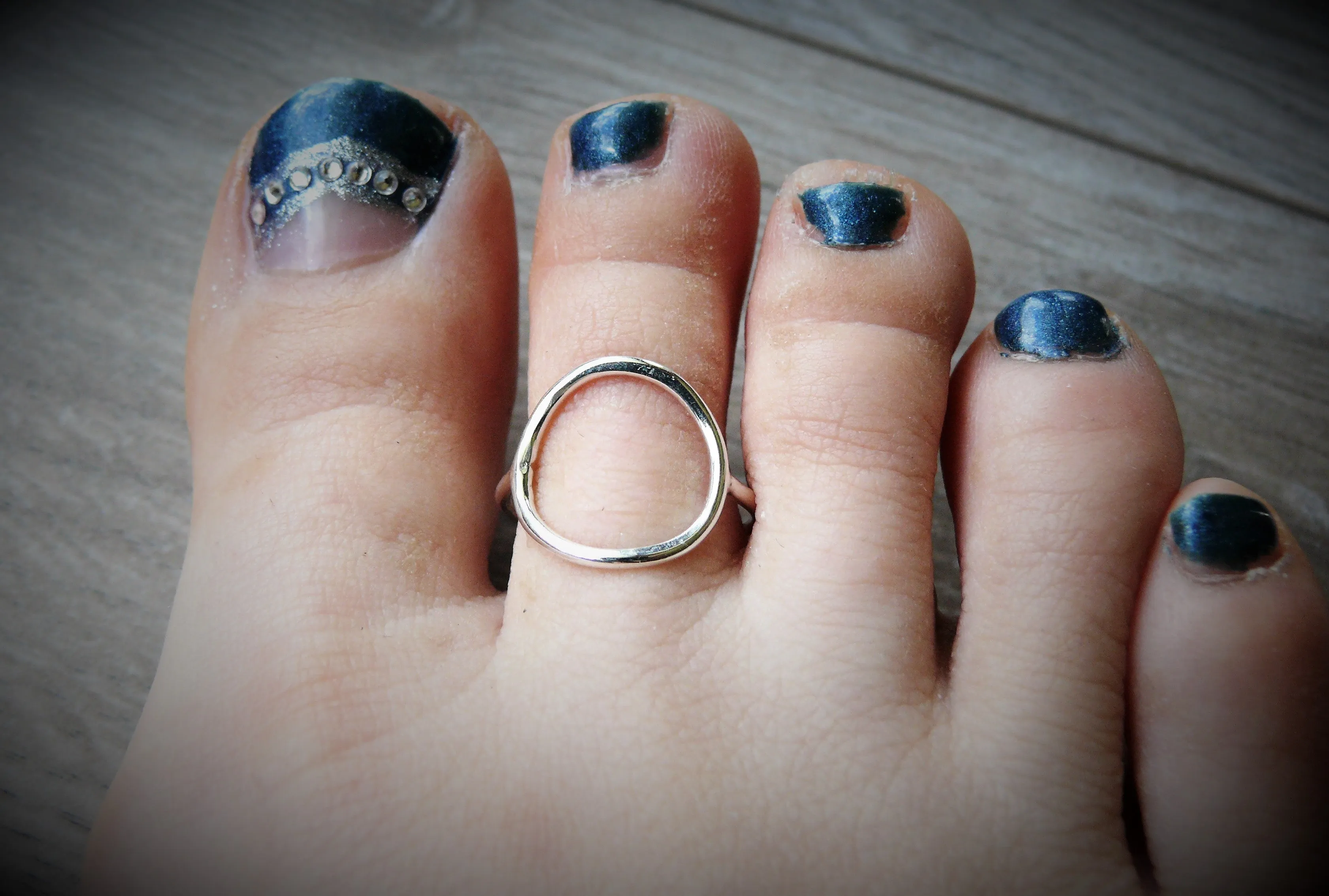 Circle Toe Ring • Fitted Sterling Silver Toe Ring