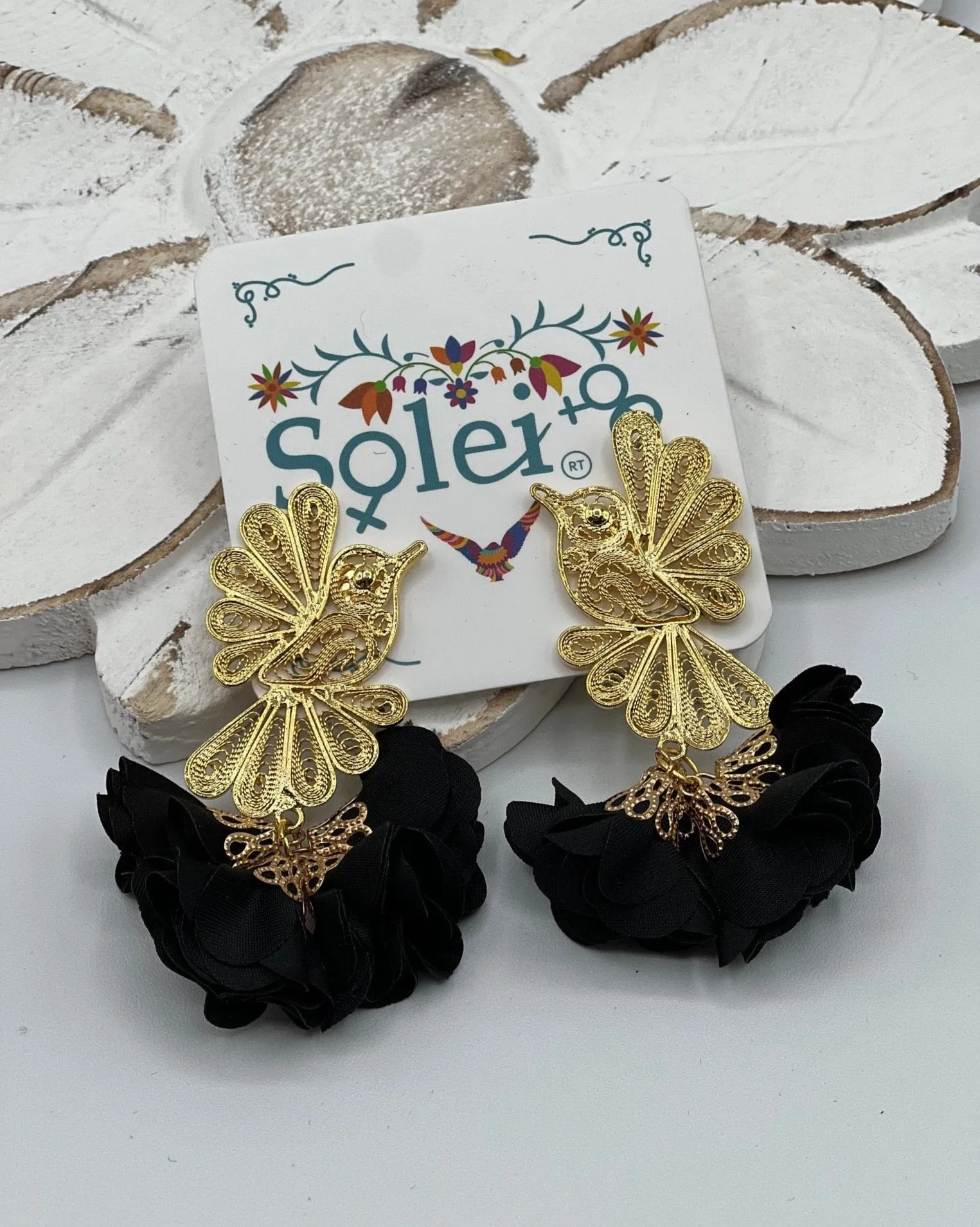 Colibri Floral Earrings
