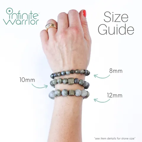 Cream Moonstone Bead Bracelet | Prehnite