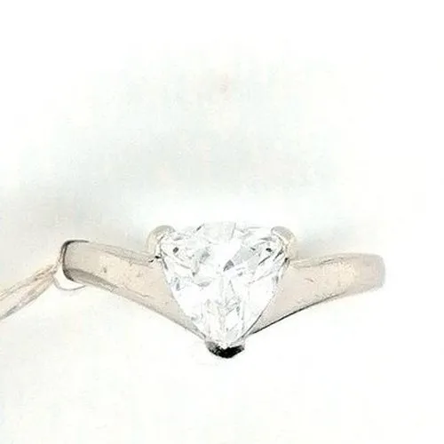 CZ Triangular Stone set ring