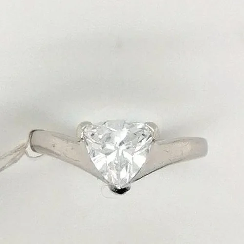 CZ Triangular Stone set ring
