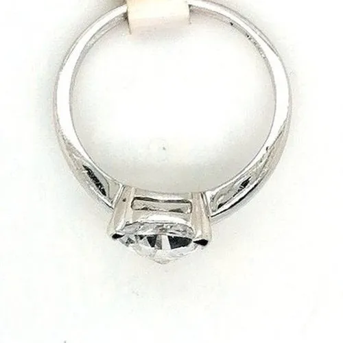 CZ Triangular Stone set ring