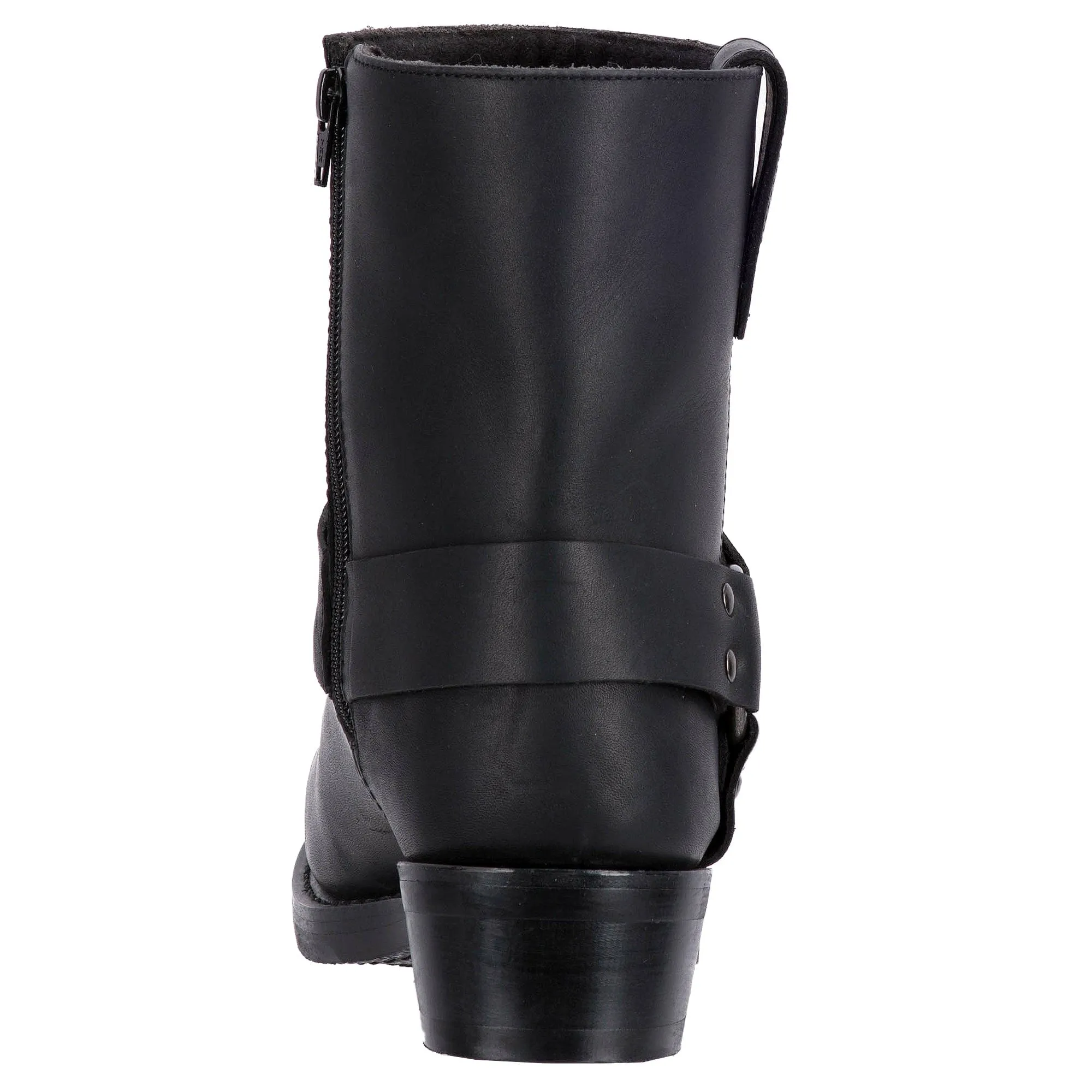 Dingo Men's Rev-Up Black Leather Harness Boots DI19090