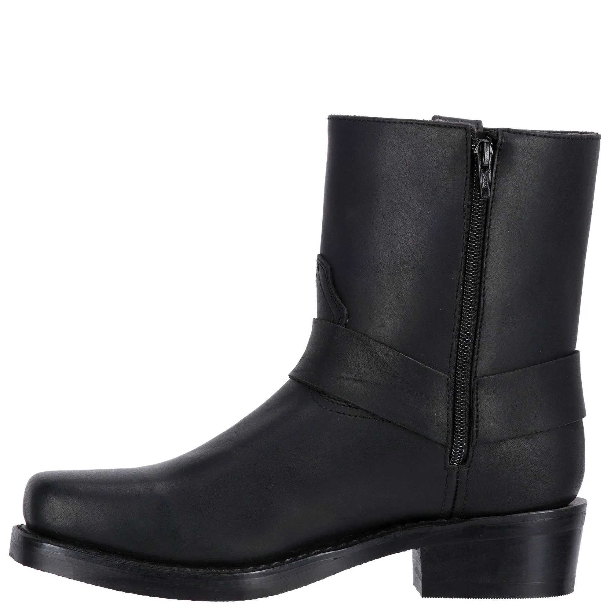 Dingo Men's Rev-Up Black Leather Harness Boots DI19090