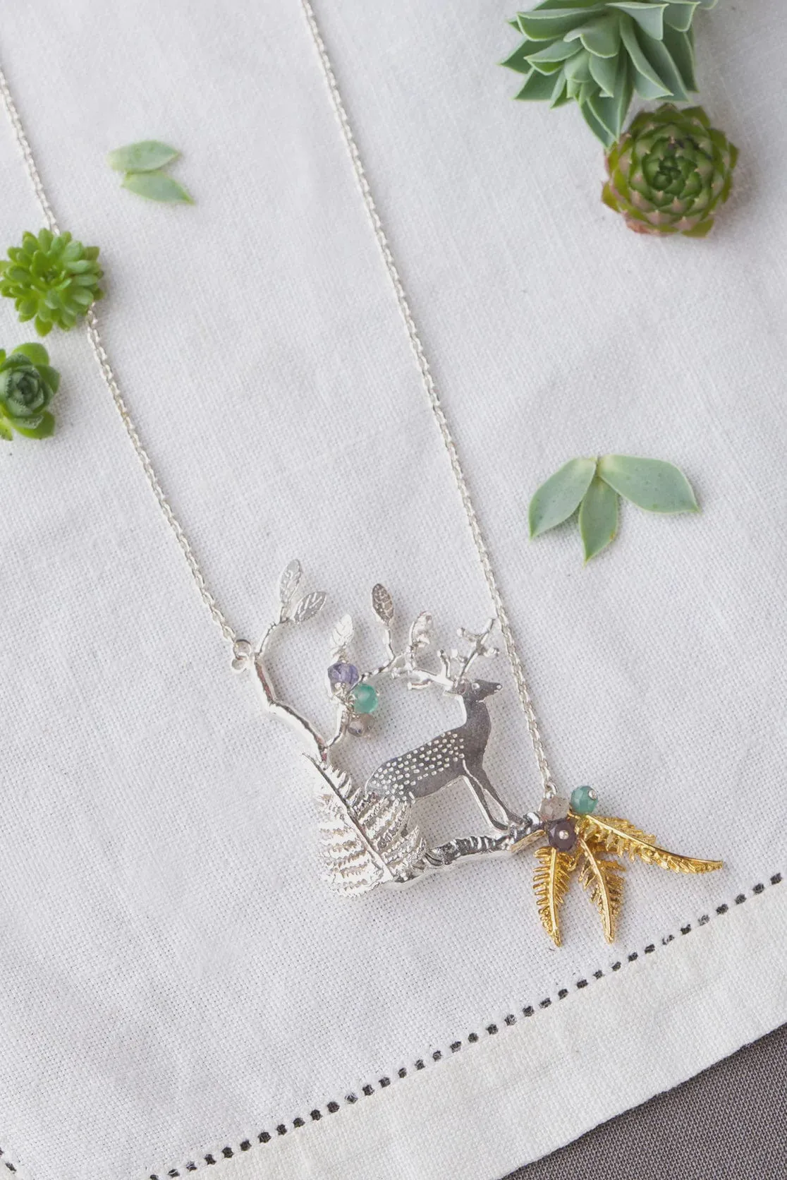 Enchanted Forest Necklace Sterling Silver