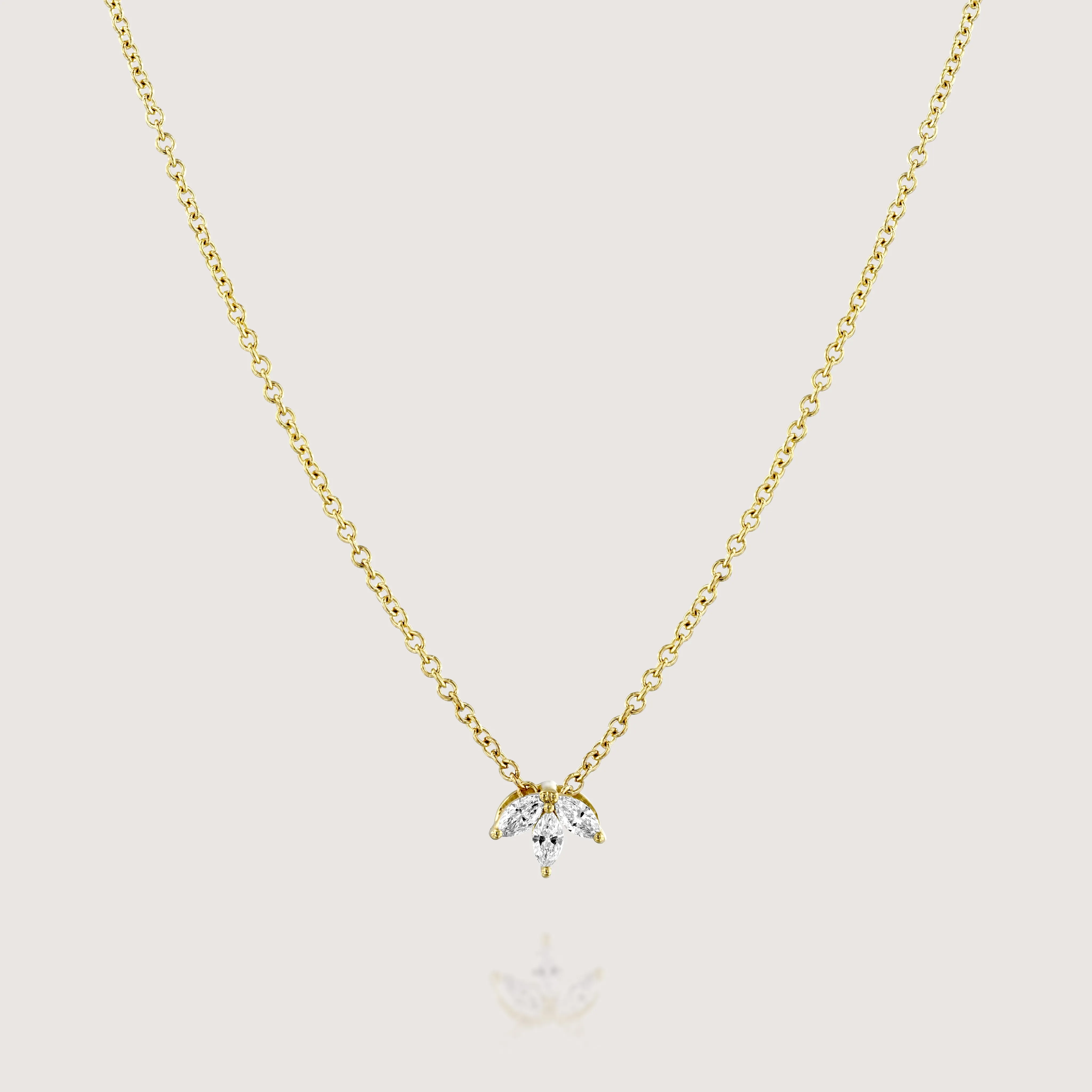 Françoise Necklace with White Diamonds