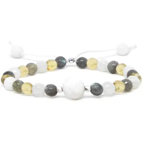 Full Moon Bracelet | Moonstone, Labradorite, Citrine