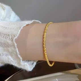 Golden sparkling women's bracelet
