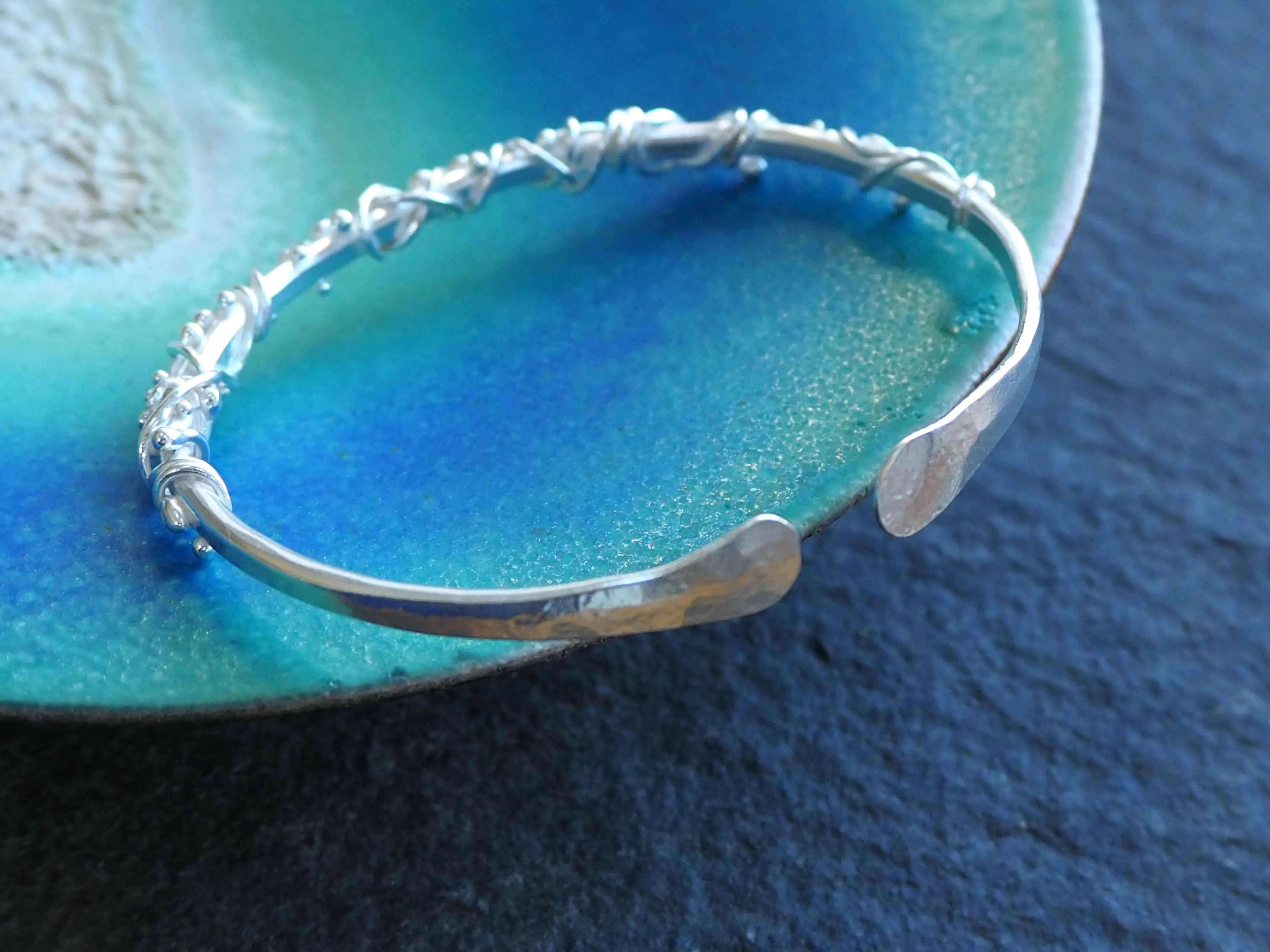 Hallmarked Silver Twist Wrap Bangle