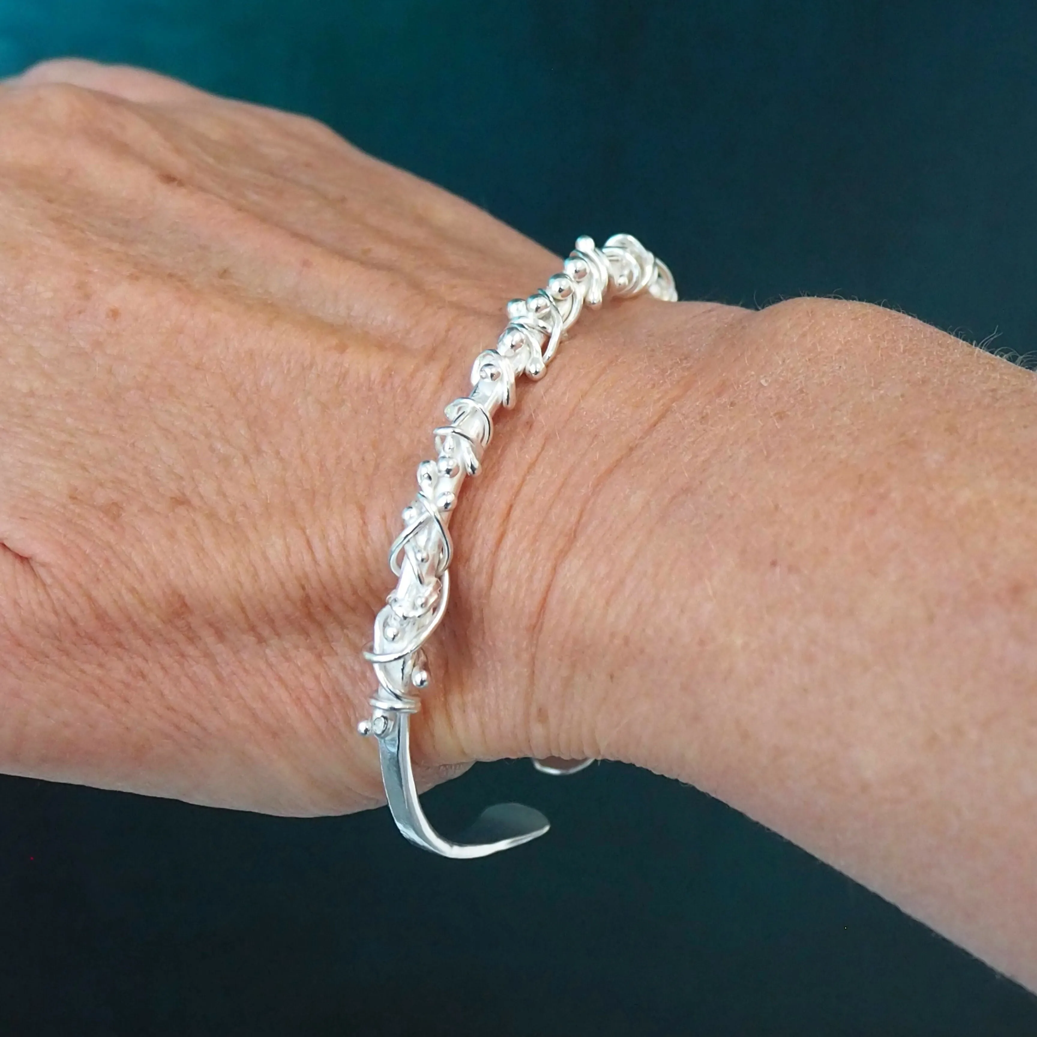 Hallmarked Silver Twist Wrap Bangle