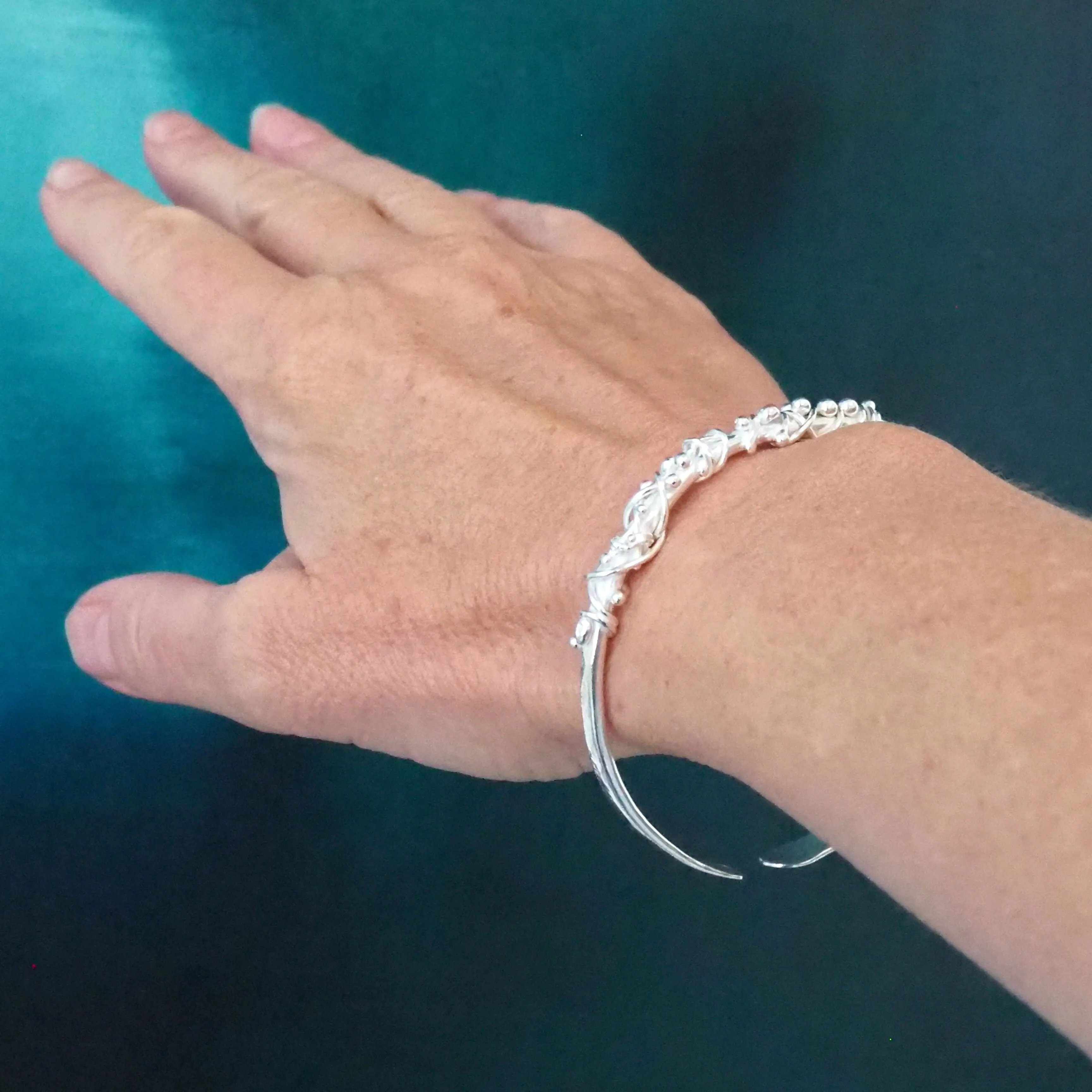 Hallmarked Silver Twist Wrap Bangle