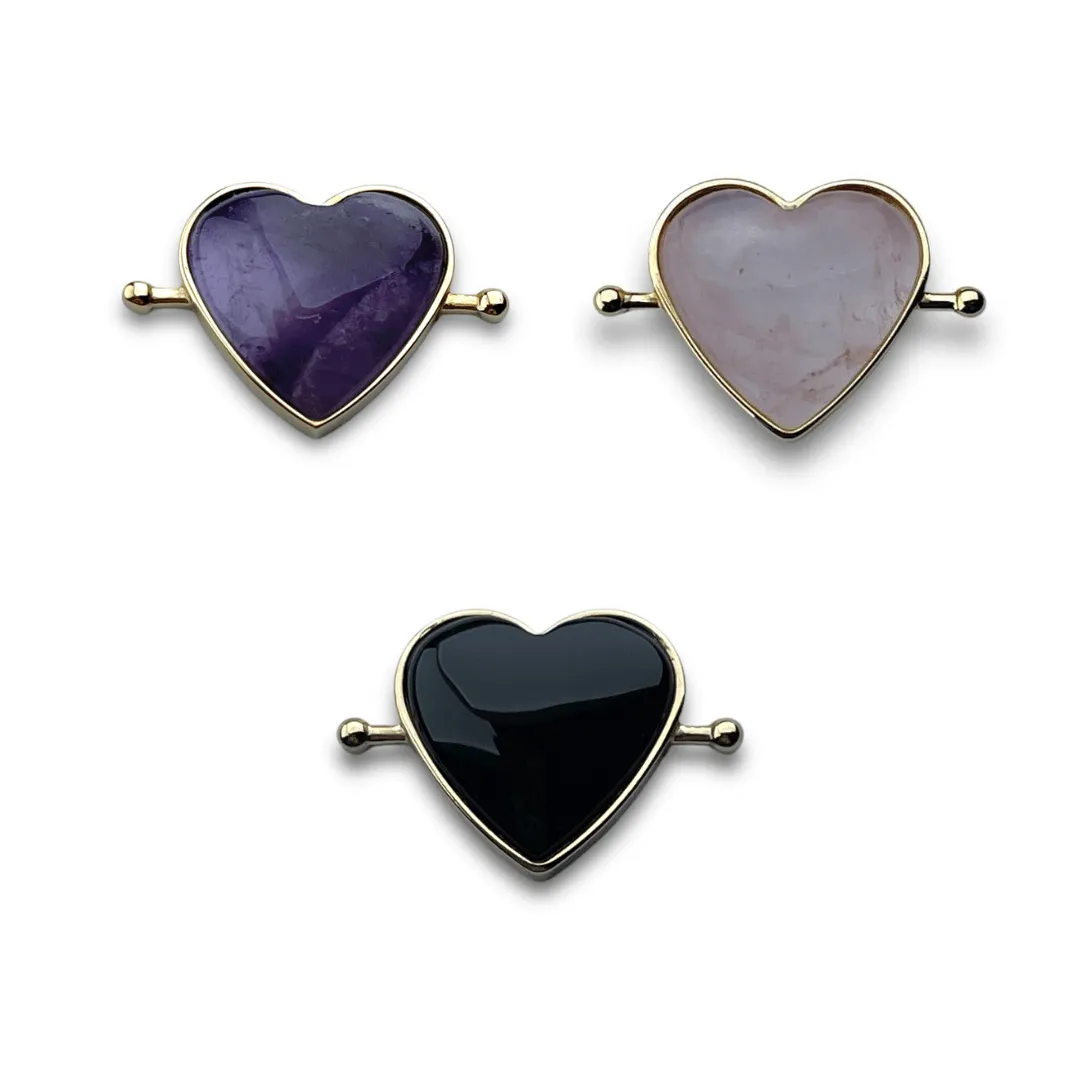 Heart-Shaped Crystal 3 Element Set