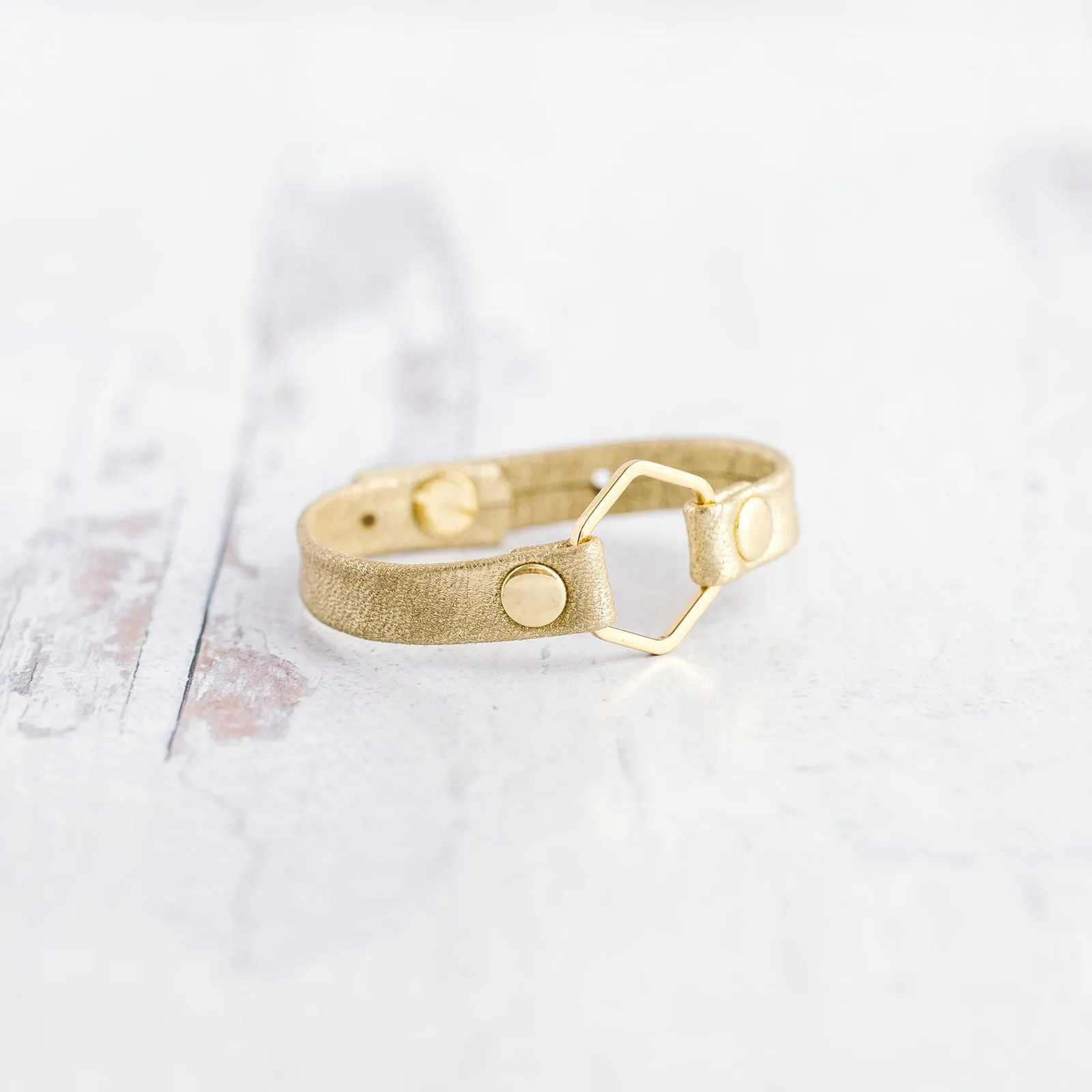 Honeycomb Bracelet-Gold
