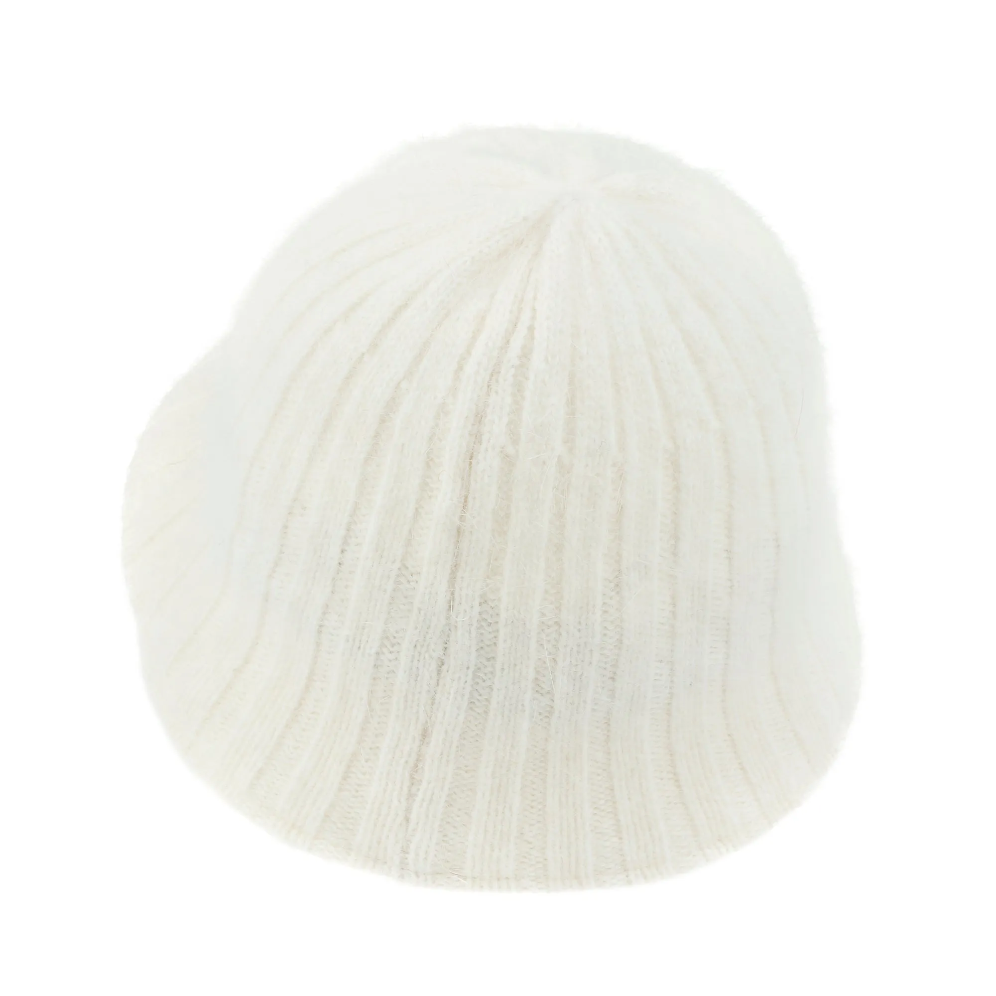 ililily Crochet Knitted Angora Blended Fedora Color Winter Bucket Hat