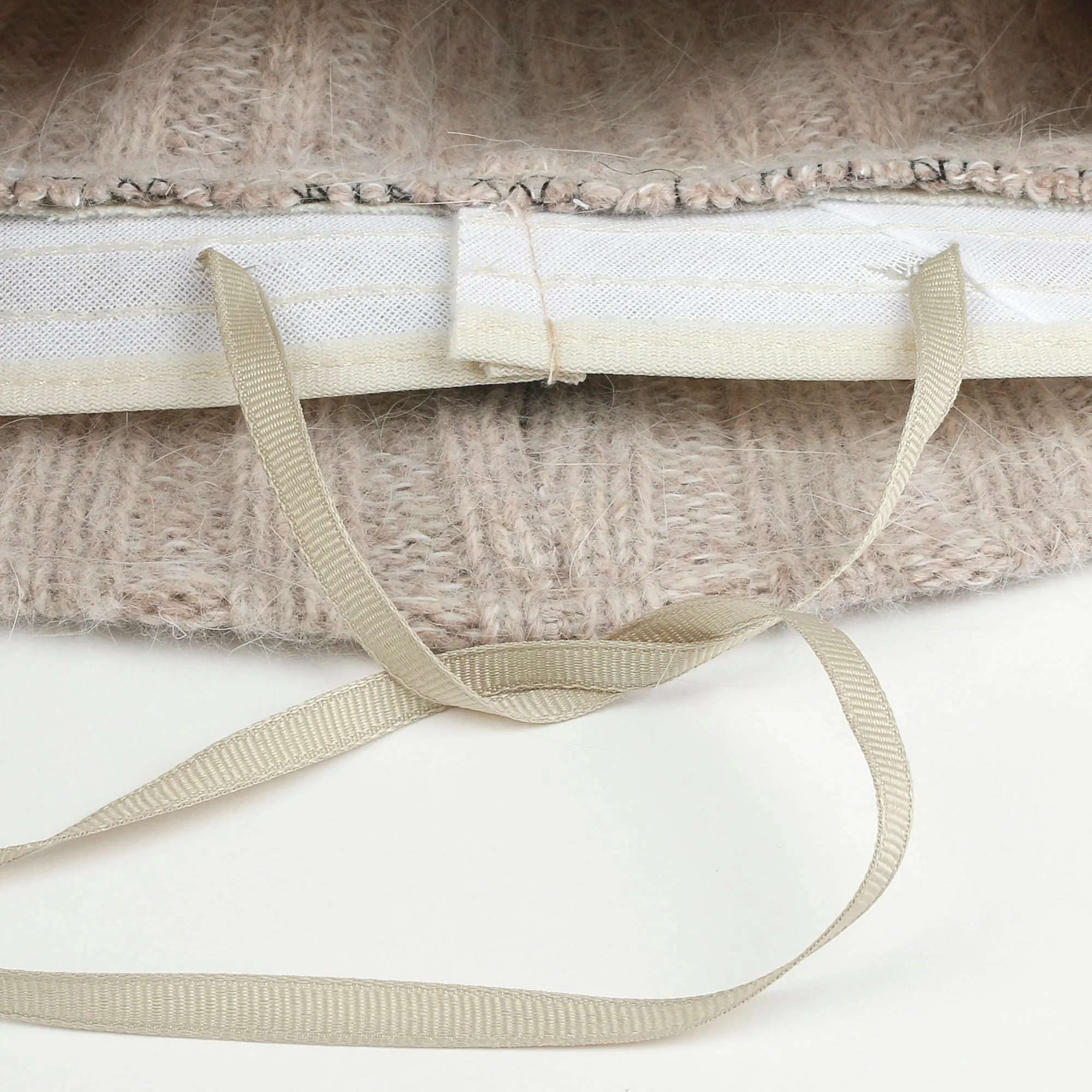 ililily Crochet Knitted Angora Blended Fedora Color Winter Bucket Hat