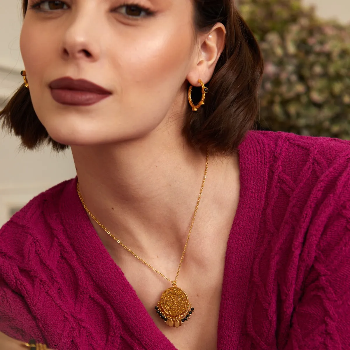 Ines Necklace Black