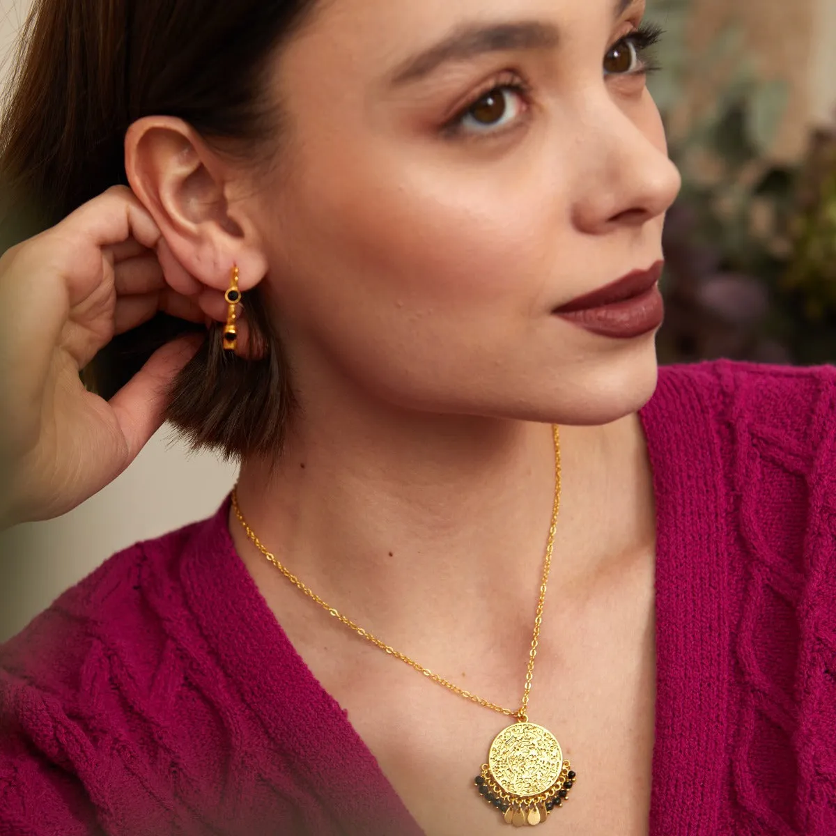 Ines Necklace Black