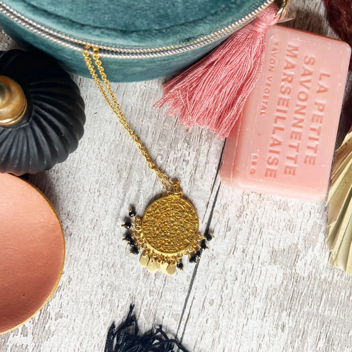 Ines Necklace Black