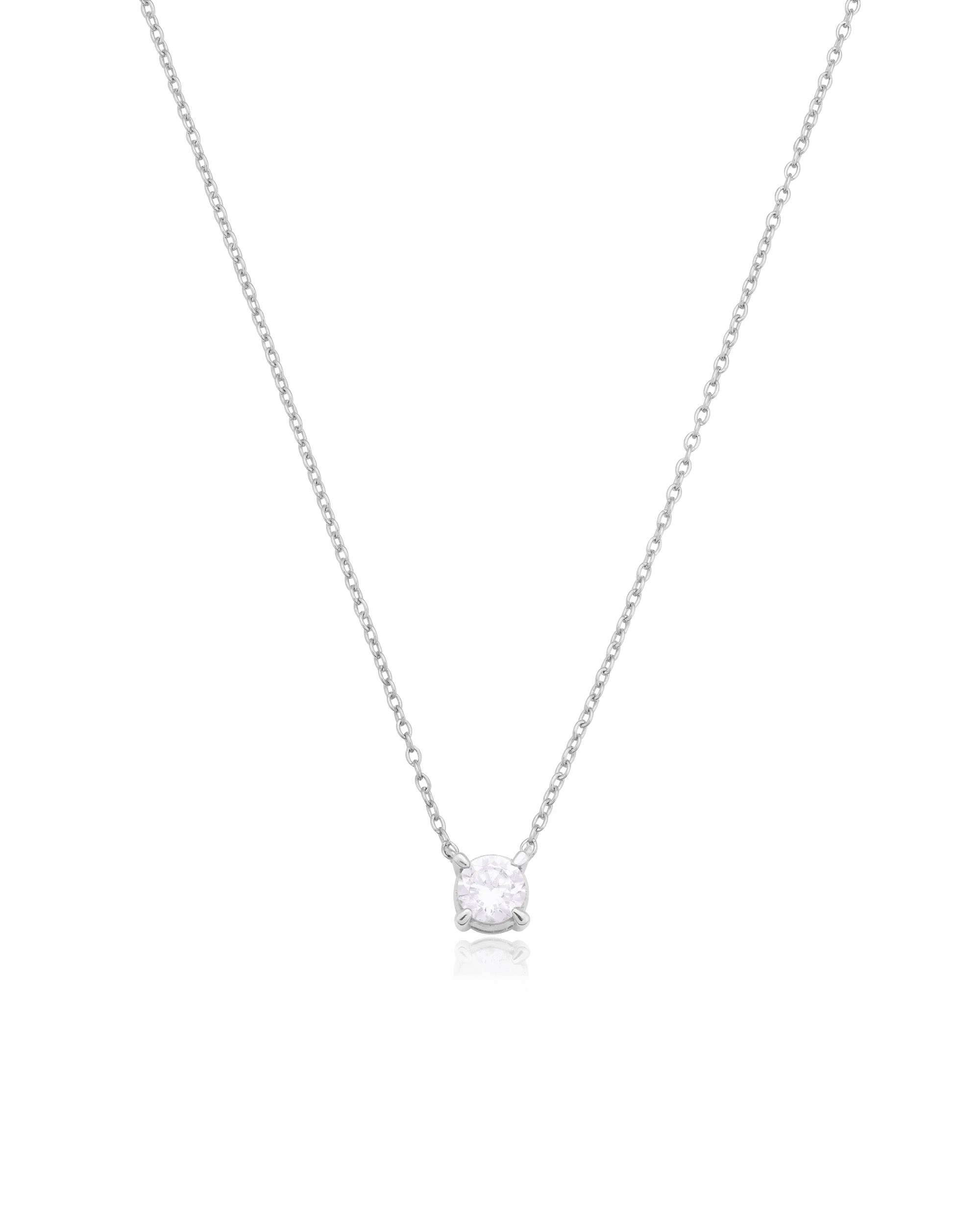 Lab Diamond Necklace - 14K Rose Gold