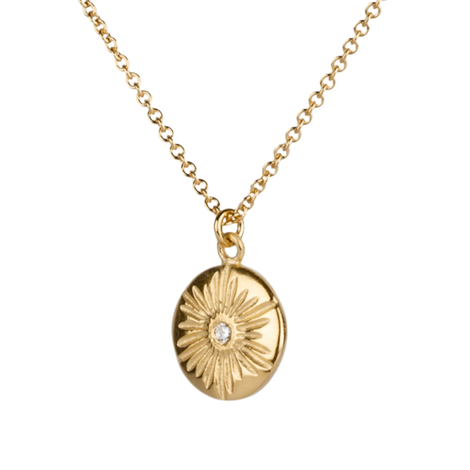 Large Lucia Diamond Vermeil Necklace
