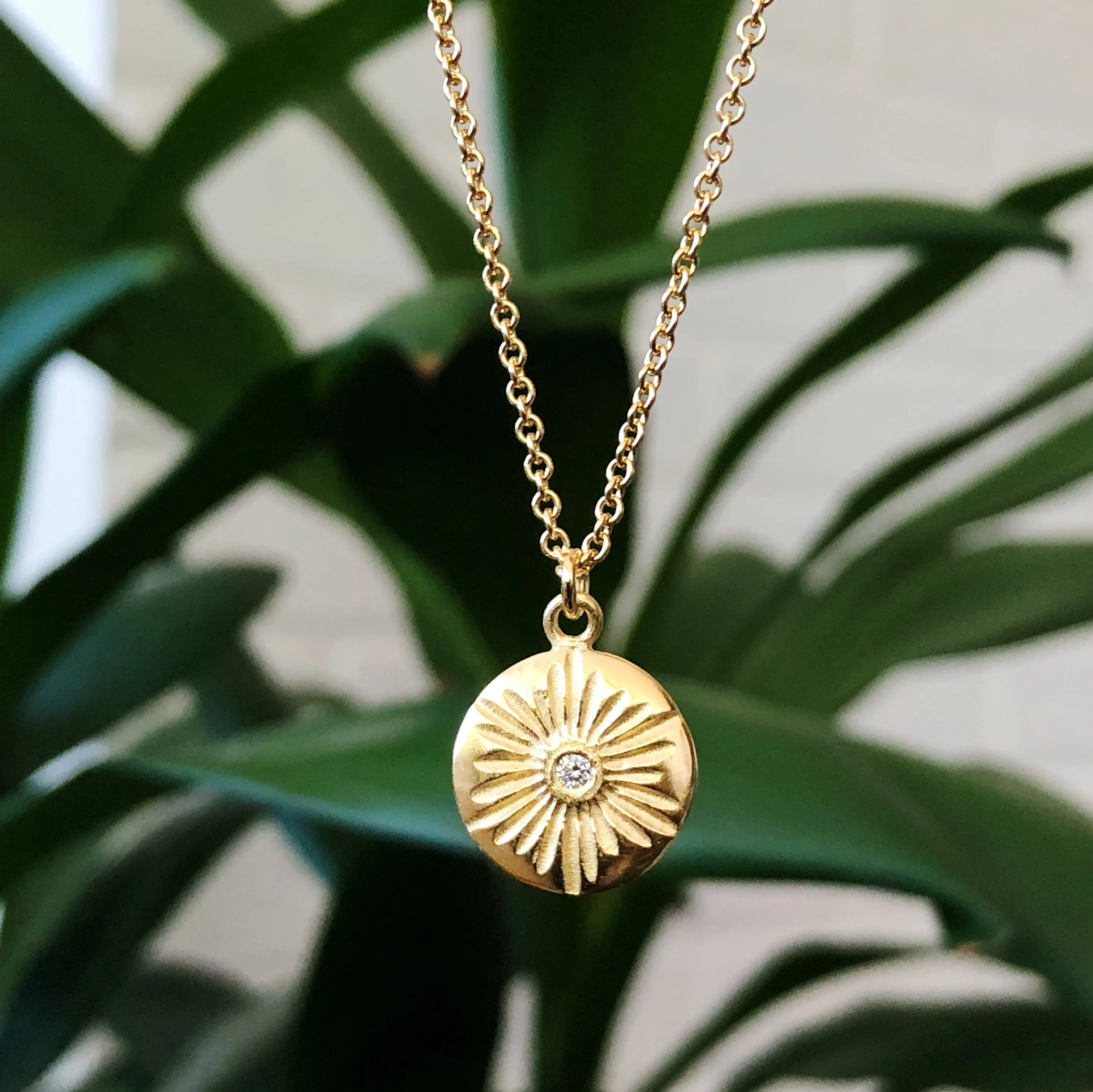 Large Lucia Diamond Vermeil Necklace