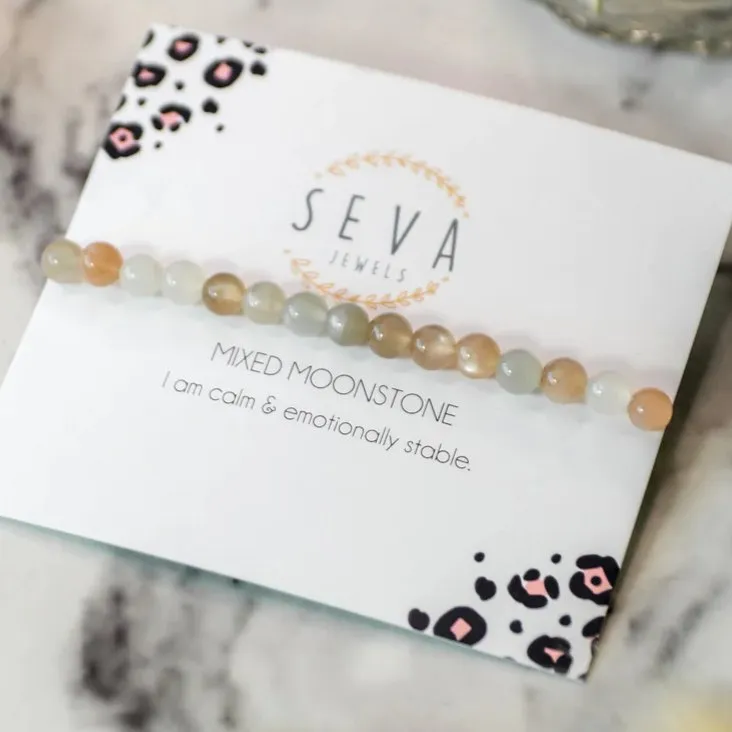 Mixed Moonstone Safari Bracelet