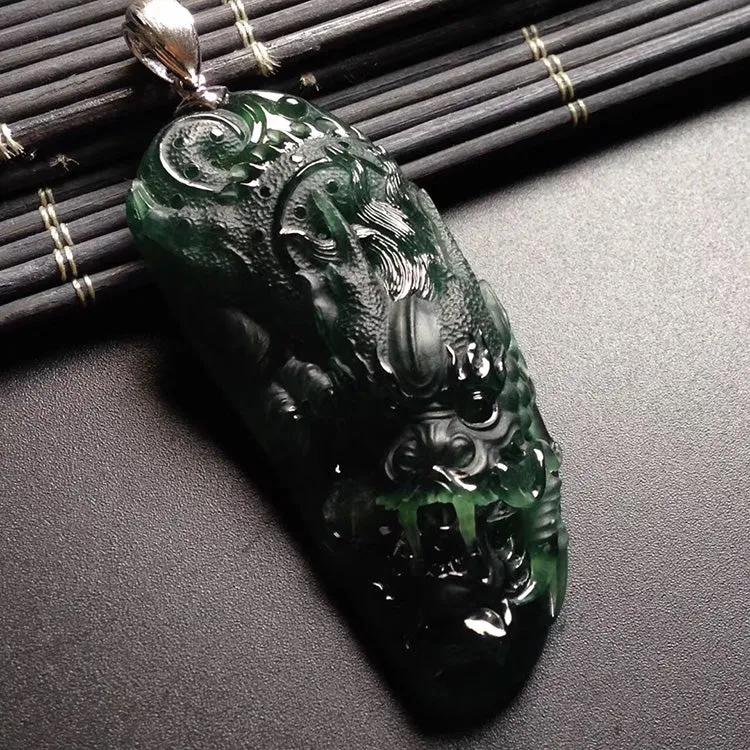 Natural Jade Pendant Jadeite Dragon Pendant PT471