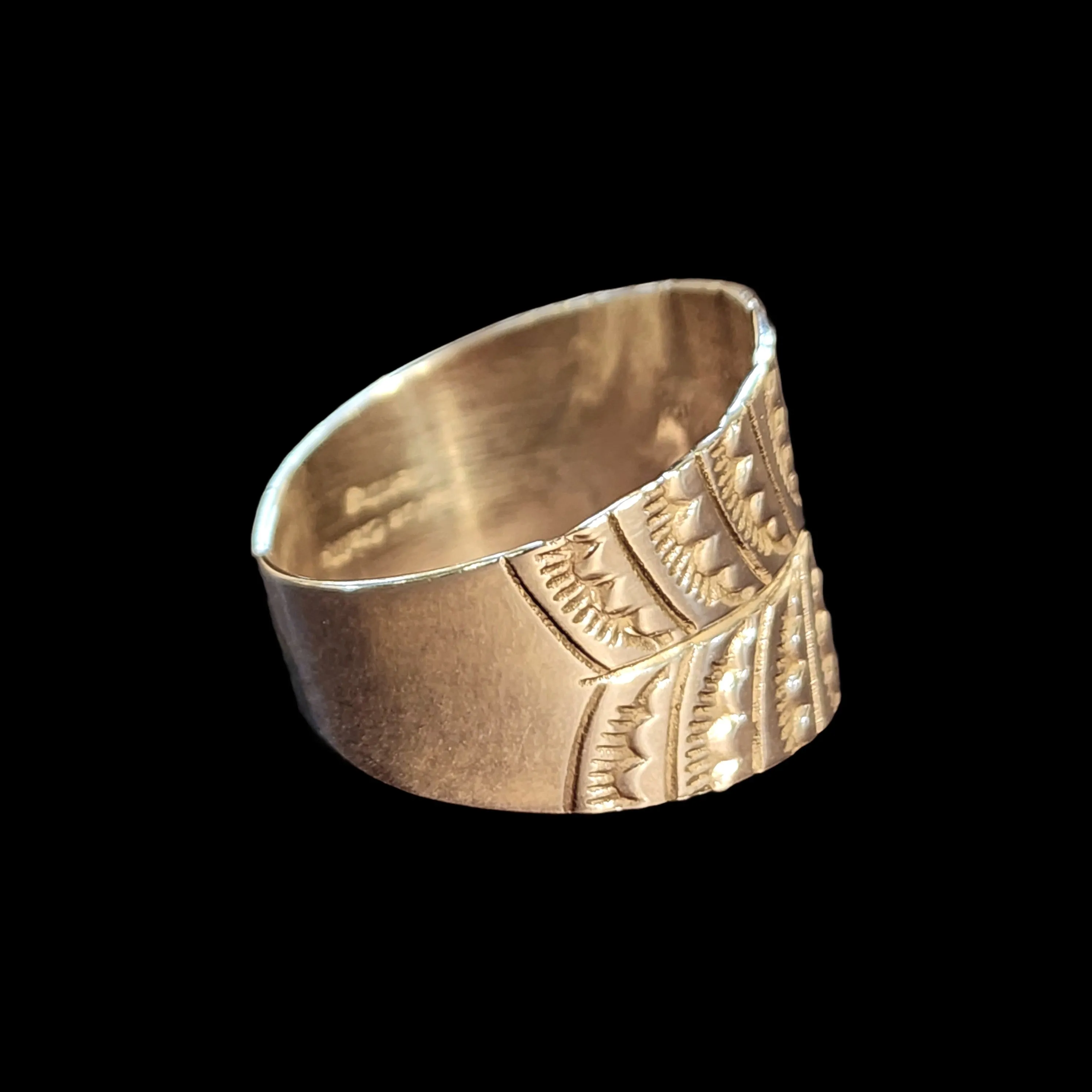 Navajo Stamp-work Ring - Size 13