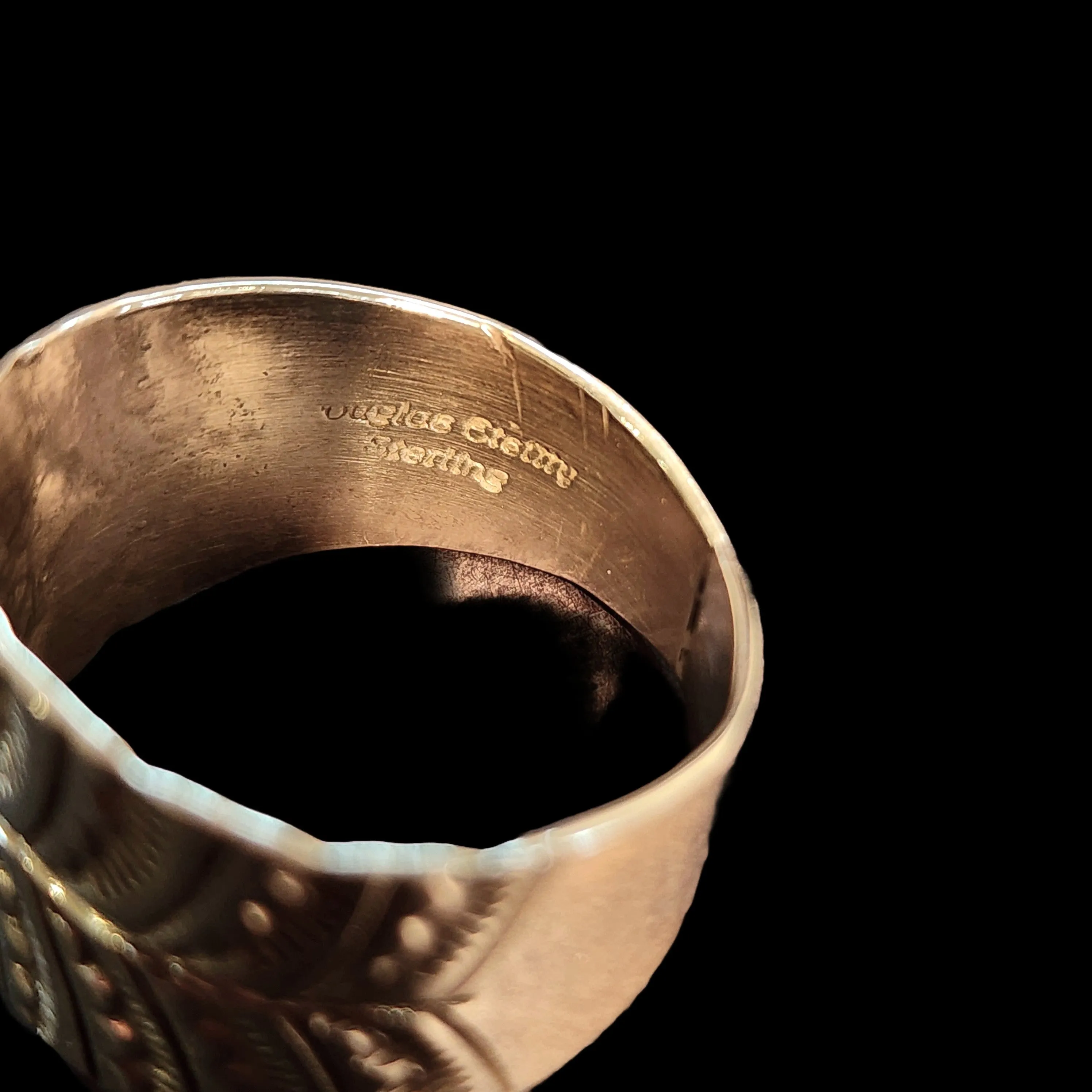 Navajo Stamp-work Ring - Size 13