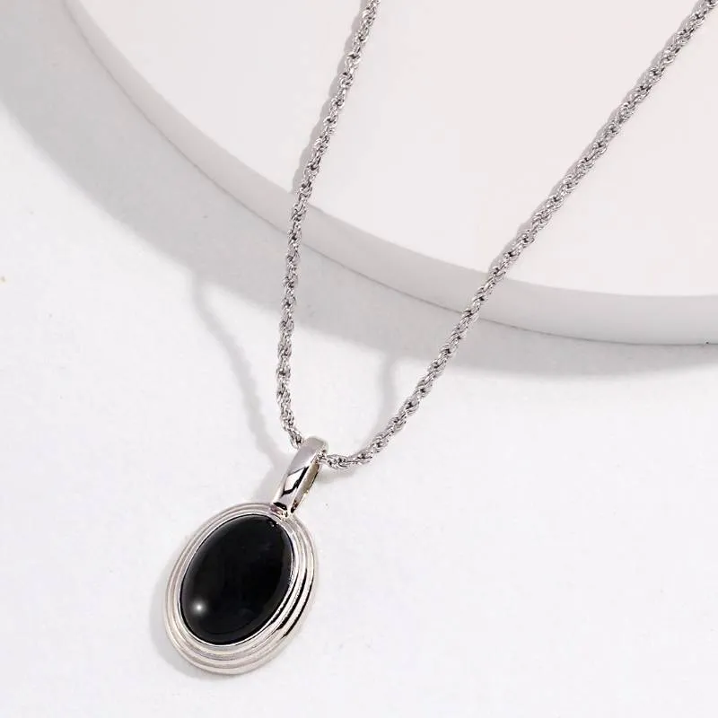 Olva Shell  Pendant Sterling Silver Necklace