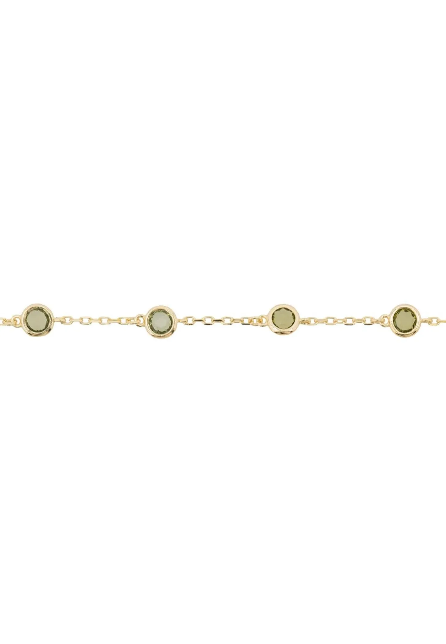 Palermo Bracelet Gold Peridot