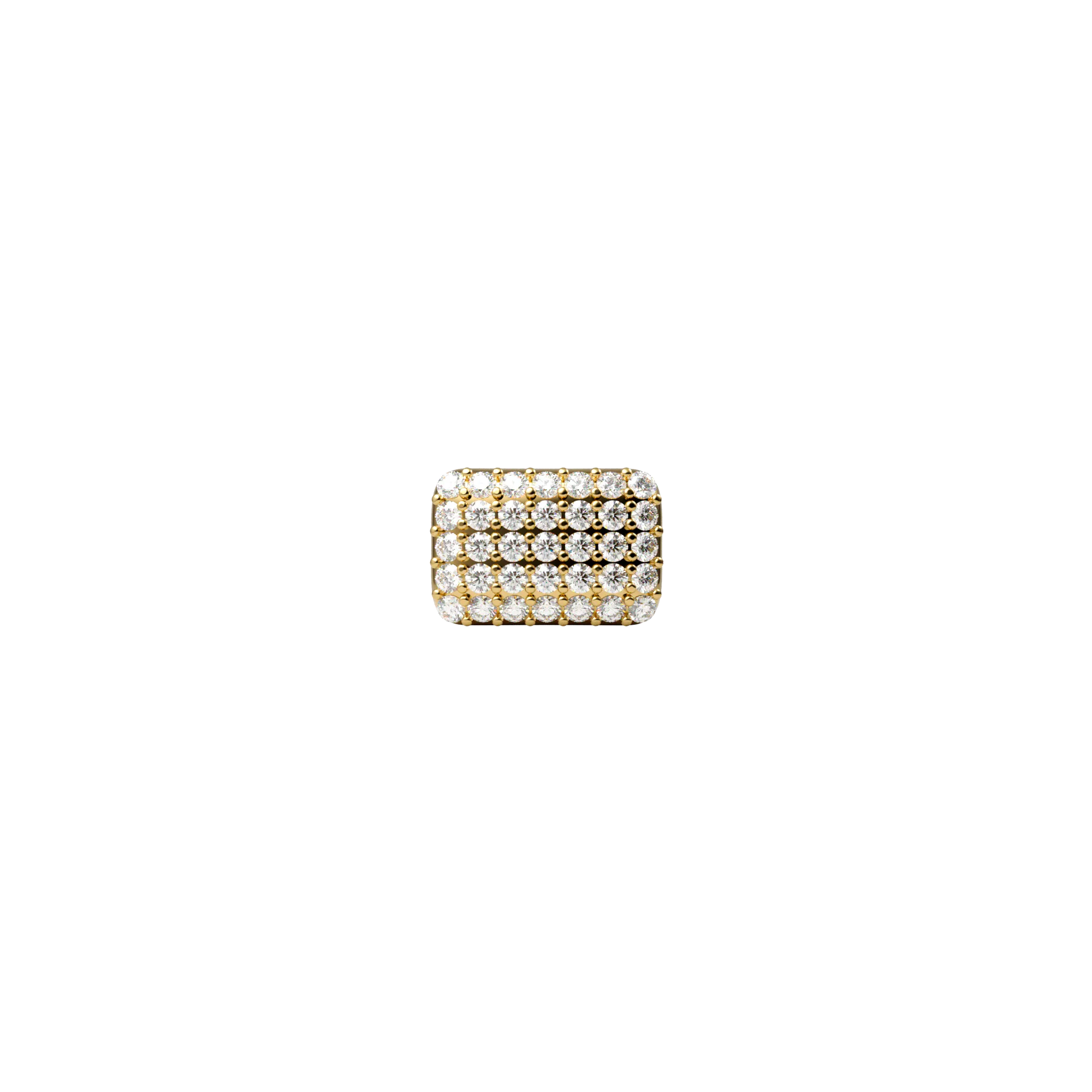 PAVE SKINNY PILLOW CHARM(YELLOW)