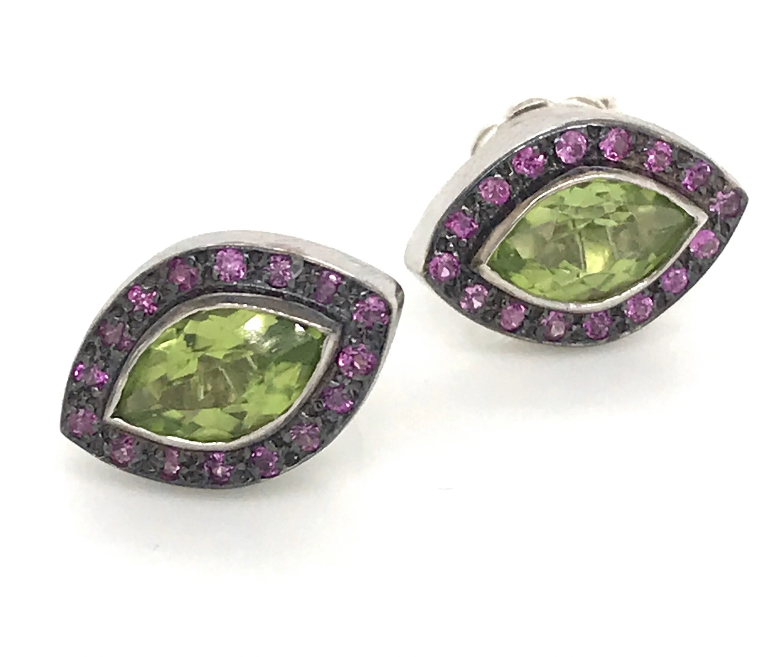 Pink Tourmaline & Peridot Detachable Chandelier