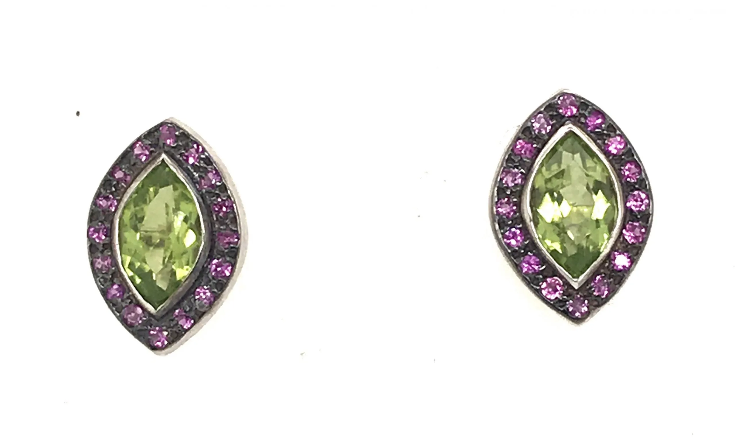 Pink Tourmaline & Peridot Detachable Chandelier