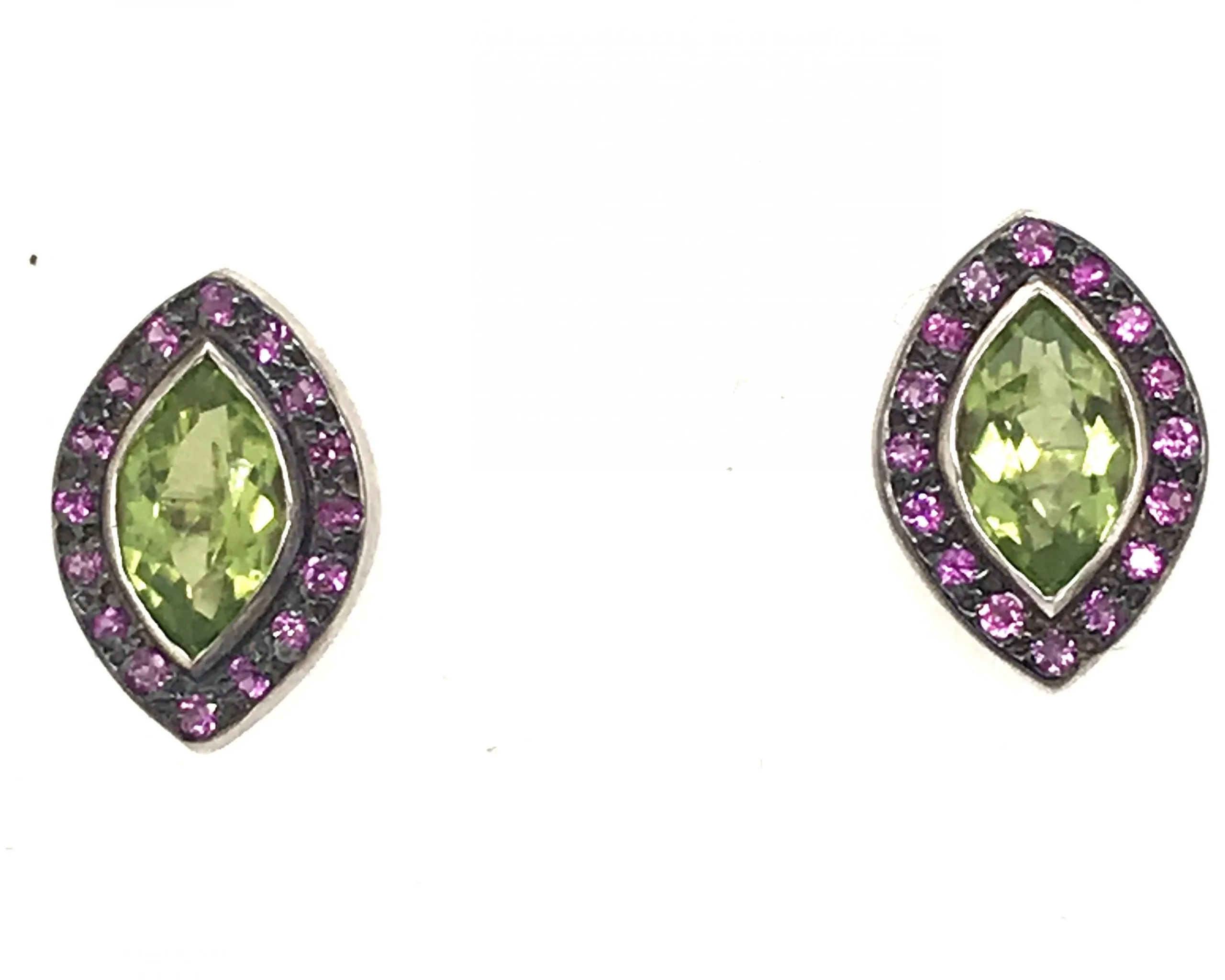 Pink Tourmaline & Peridot Detachable Chandelier
