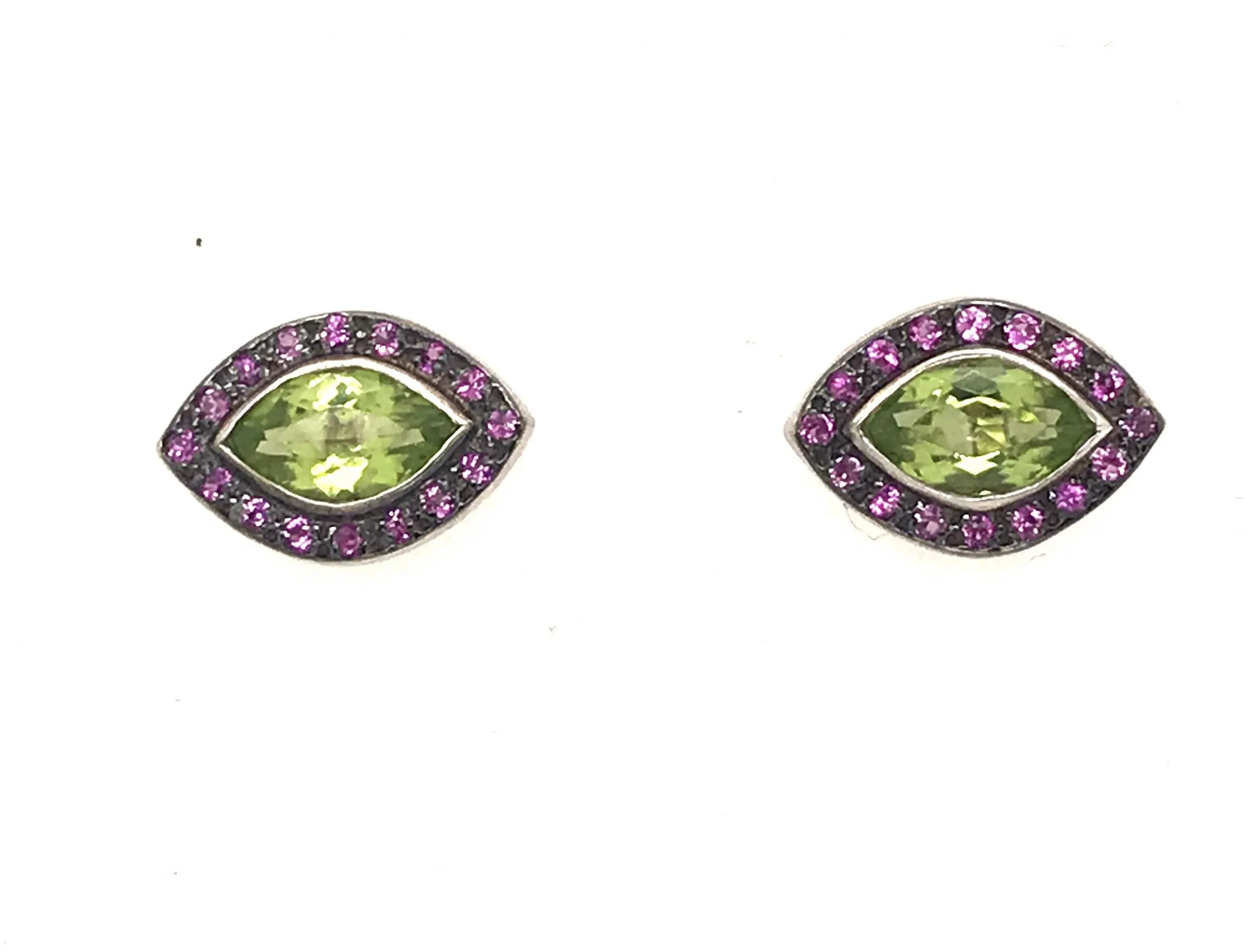 Pink Tourmaline & Peridot Detachable Chandelier